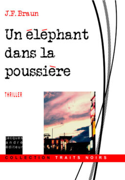 Un éléphant dans la poussière